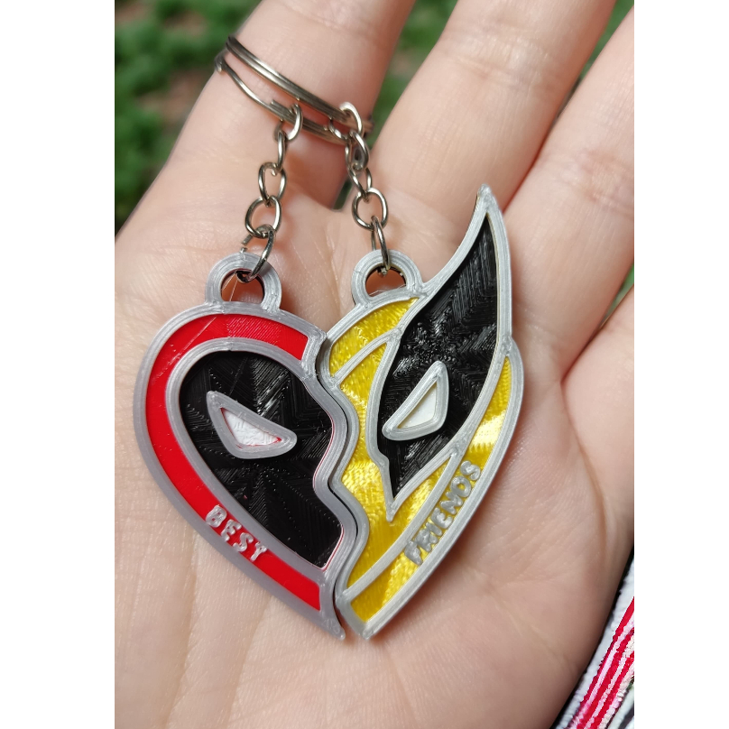 Chaveiro Deadpool & Wolverine - Best Friends