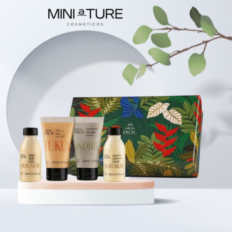 Kit miniaturas viagem / presente Natura Ekos encontro com a Amazônia (4 ...