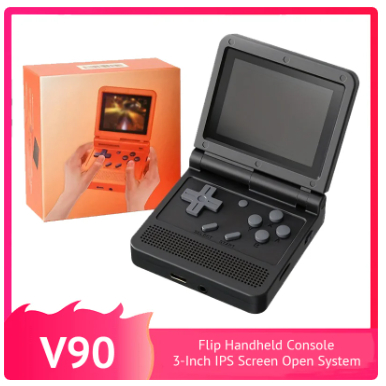 Console Portátil 15000+ Jogos Powkiddy V90 Tela IPS 3.0 64gb