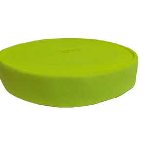Elástico Chato 40mm Leve Defeito ou Segunda Linha - Leia a Descrição - Amarelo Neon Madri 40 3832