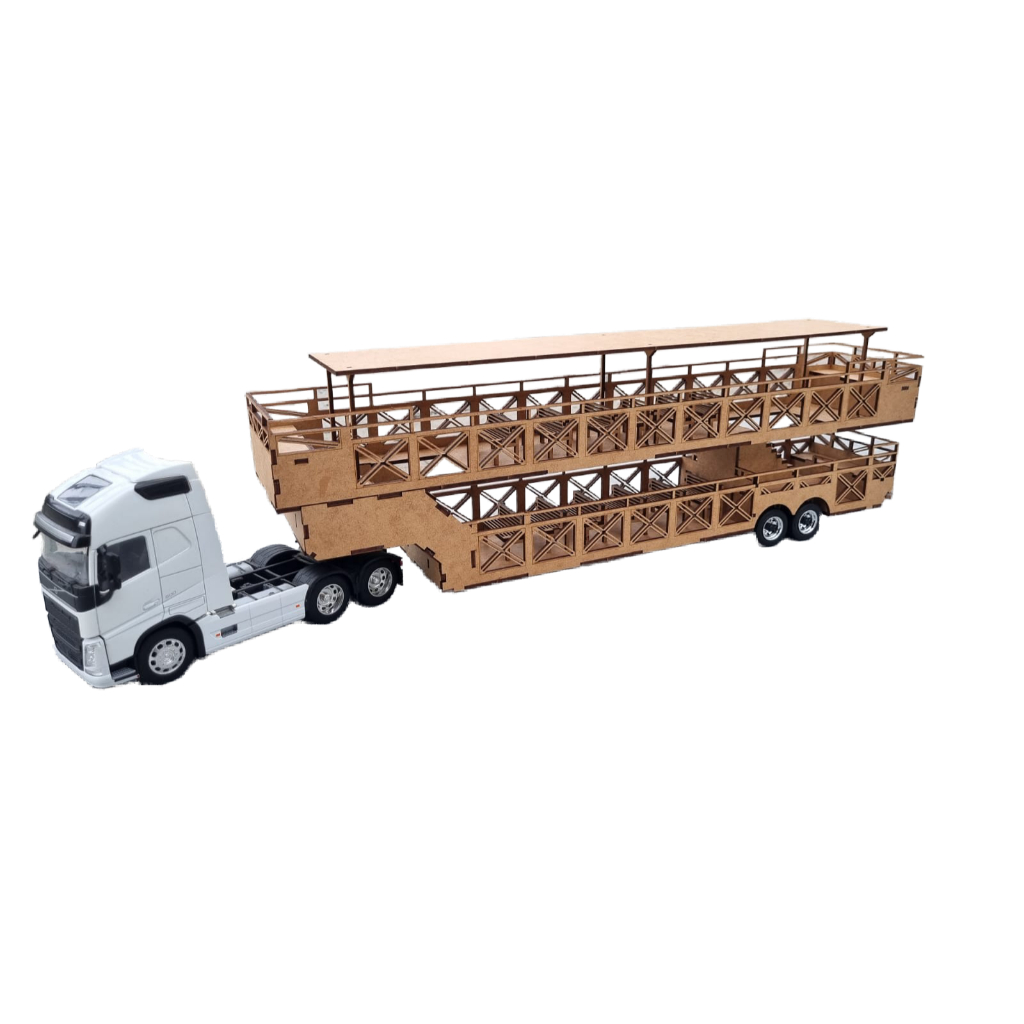 Miniatura Carreta Da Alegria Em Escala 1/32 Mdf
