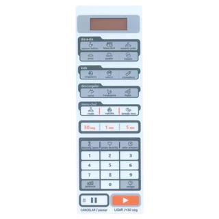 PAINEL TECLADO MEMBRANA MICROONDAS MIDEA MTAS 21 BRANCO