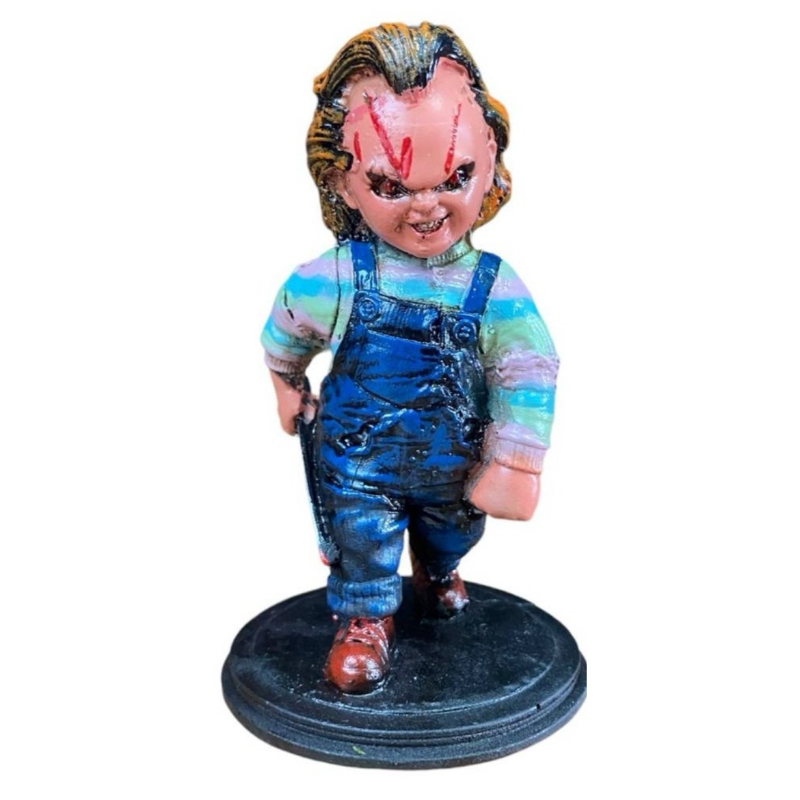 Chucky Boneco Colecionável Em Resina