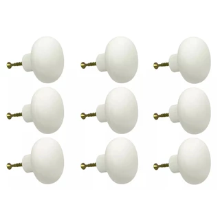 Kit Puxadores Gaveta Porta Móveis Plástico Cores 30 Pçs