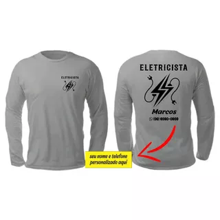 Camiseta Eletricista Personalizada