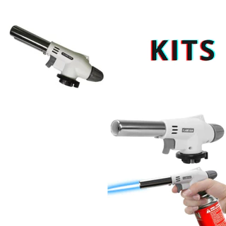 Kit Maçarico Culinário Profissional de Cozinha e Confeitaria com refil