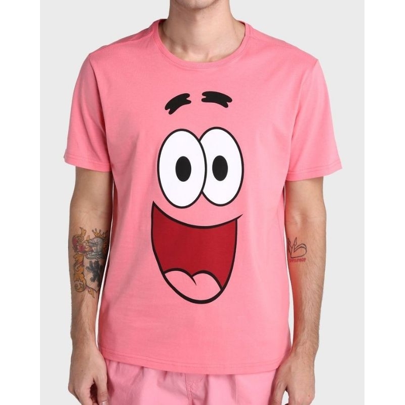 Camiseta Patrick Estrela Unissex 100% Algodão