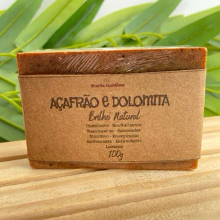 Sabonete Esfoliante De Açafrão e Dolomita clareador depilação