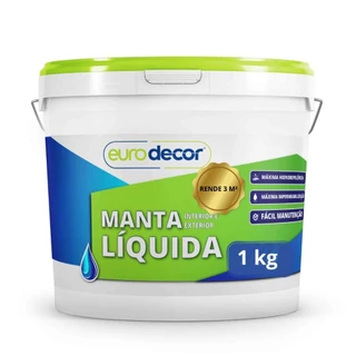 Manta Líquida 1KG Contra Infiltração Trincas e Fissuras Várias Cores