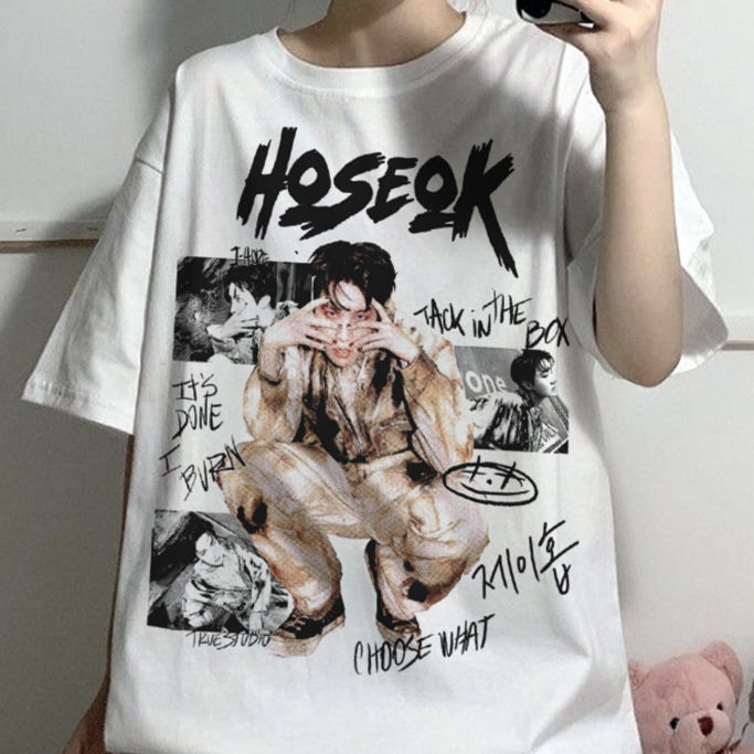 Camiseta Branca Bts J-Hope Kpop j Jhope