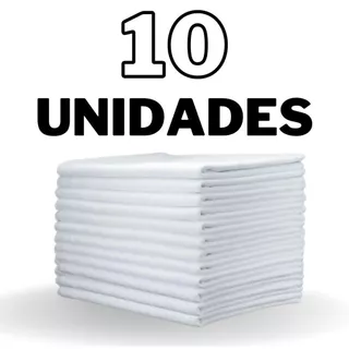 kit 10 Panos de Prato Simples BRANCO Liso para Cozinha artesanato e Decoração Otimo Qualidade e Melhor Custo Benefício Envio Ja Pronta Entrega Tecido Louça Seca