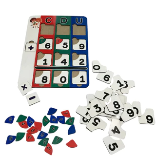 Jogo educativo das continhas em madeira - CDU no ensino da Adição, Subtração e Multiplicação