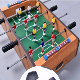 Mesa de pebolim FUTEBOL MINI TOTÓ EM MADEIRA GOL BONECOS EM 2 bolas INFANTIL DESMONTÁVEL 34/22 CM