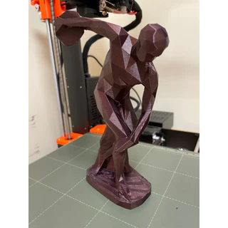 Estátua Decorativa Discóbolo de Míron Geométrica Low Poly
