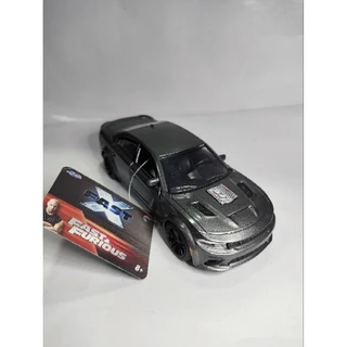 Miniatura de metal Dodge charger srt Hellcat 2021 escala 1/32 jada velozes e furiosos