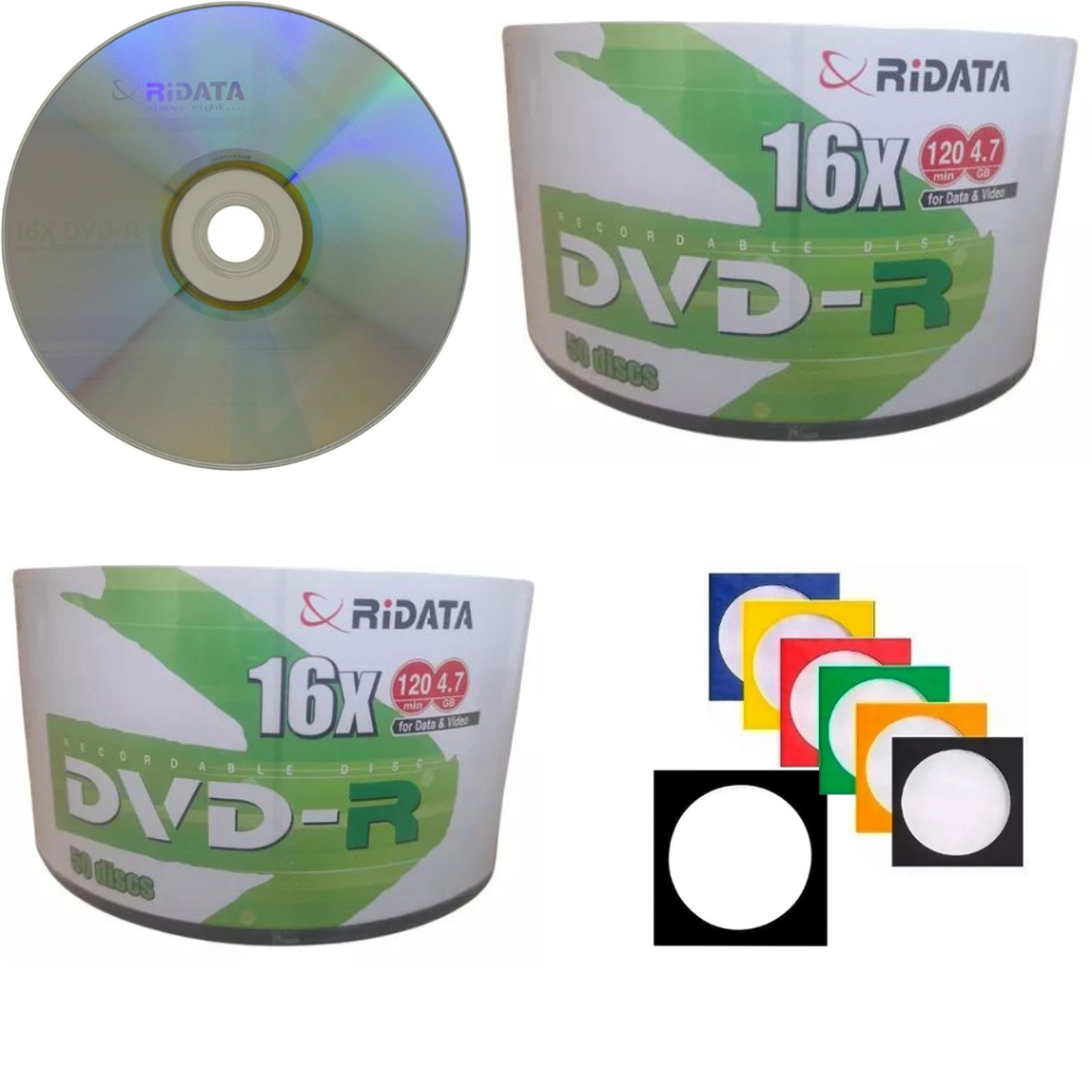 10 Mídia Virgem Cd-r Ridata 700mb 80min C/l Envelope | Shopee Brasil