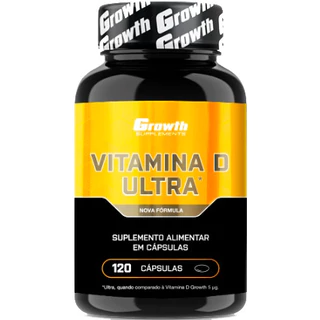 Vitamina D (Ultra) (50mcg) - (120 Cápsulas) - Growth Supplements