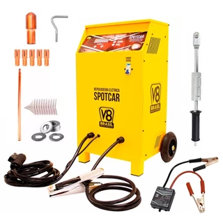 Repuxadeira Elétrica Spotter Spotcar 3000e 22kva 220v V8 Completa com 27 itens + Protetor de Bateria
