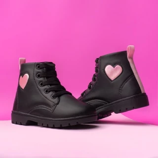 Botinha tênis infantil inverno cano baixo meninas escolas , paseio princesa!