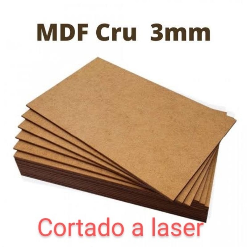 kit com 10 placas de MDF cru 28x20cm cortado a laser