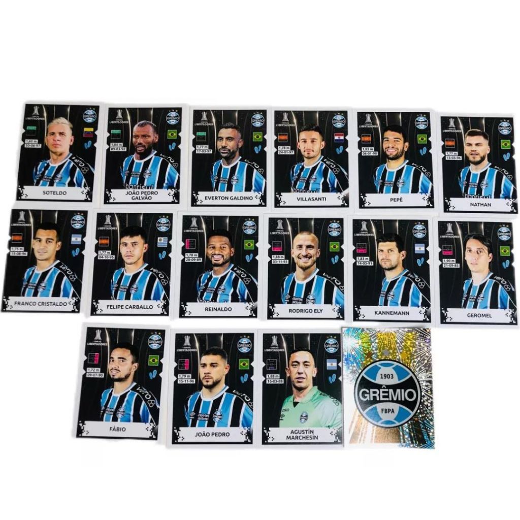 Figurinhas Libertadores 2024 - Time Grêmio | Shopee Brasil