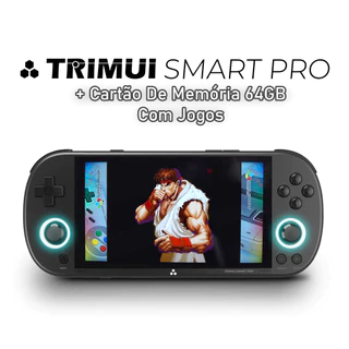 Console Portátil Trimui Smart Pro Com Cartão de Memória 64GB