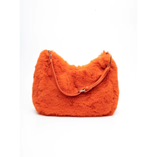 Bolsa Feminina Média Em Pelúcia Macia