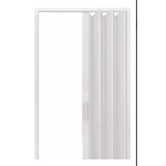 Porta De Pvc Sanfonada 80cm X 2,10m Fortlev Cinza | Shopee Brasil