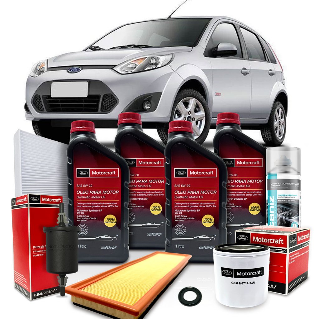 Kit Revisão Troca de Óleo Motorcraft 5w30 Ford Fiesta 2009 2010 2011 2012 2013