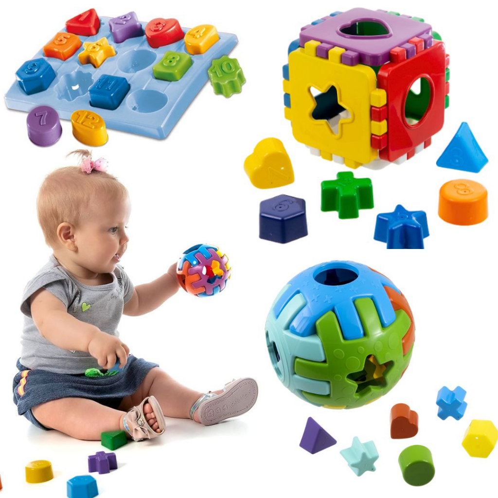 Kit De Brinquedo Infantil Interativo Didático Educativo Para Bebe ...