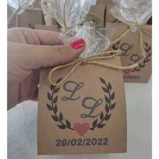 Kit 100 unidades embalagem para lembrancinha casamento - aniversário - batizado - comemorações