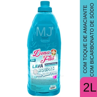 Lava Roupas sabão liquido Com Bicarbonato de Sódio e Toque de Amaciante 2L max white plus