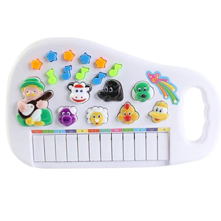 Piano Teclado Animal Infantil Sons Eletrônico 12 Teclas brinquedo infantil