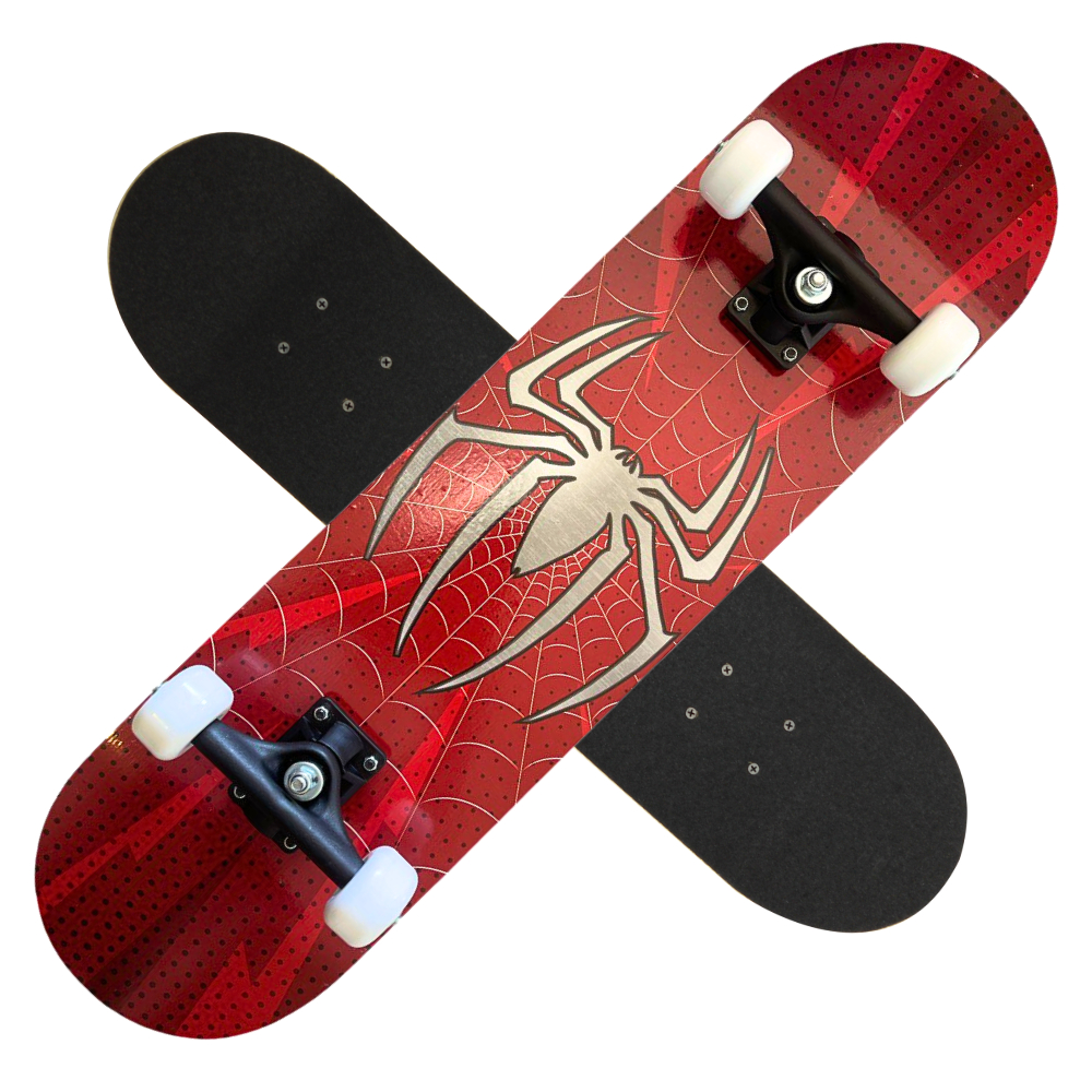 SKATE INFANTIL COMPLETO SUPER HEROI HOMEM SPIDER ARANHA menino menina ...