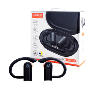 Fone De Ouvido Sem Fio Bluetooth Original A'Gold O Melhor Para Academia Corrida