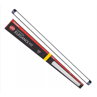 Luminária Led Fit Elegance Sobrepor Preta Avant 3000k 36w Biv 100cm