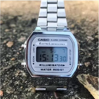 Relogio Cassio WR Digital Feminino Barato dourado Fundo Preto Original 324242