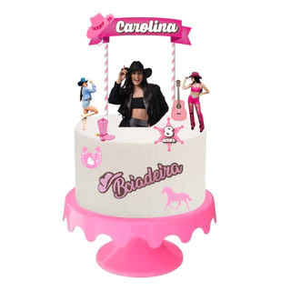Topo de Bolo Topper de Bolo Aniversário ANA CASTELA