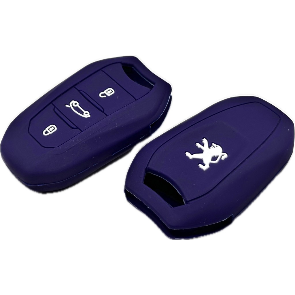 Capa Chave Presença Peugeot 5008 3008 208 Allure Griffe Gt azul marinho