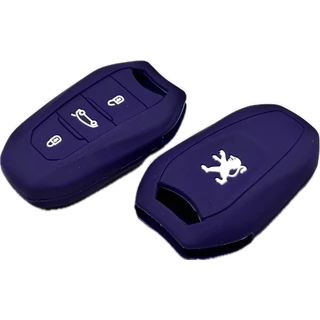 Capa Chave Presença Peugeot 5008 3008 208 Allure Griffe Gt azul marinho