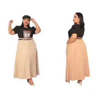 saia longa feminina alfaitaria pluz size