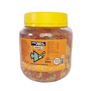 Ração Premium Nutrafish Básica Flocos para peixes 250g.