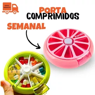 Porta Comprimidos Semanal Organizador de Remédios
