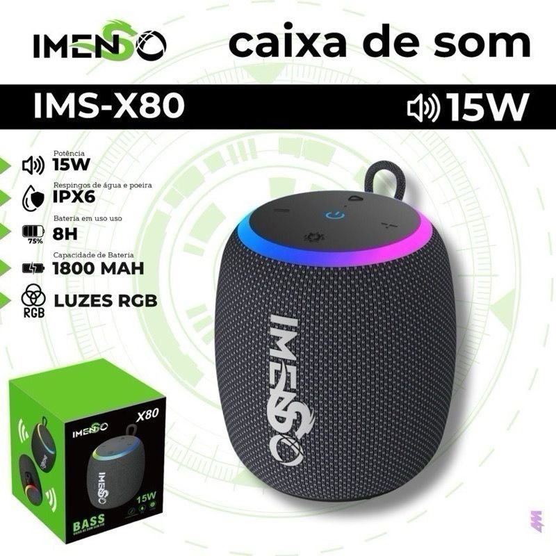 IMS-X80 caixa de som 15w