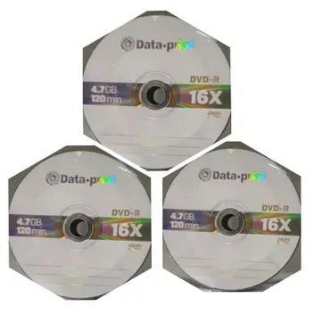 20 unidades de Mídia Virgem DVD-R 4.7gb 120min 16x - DataPrint