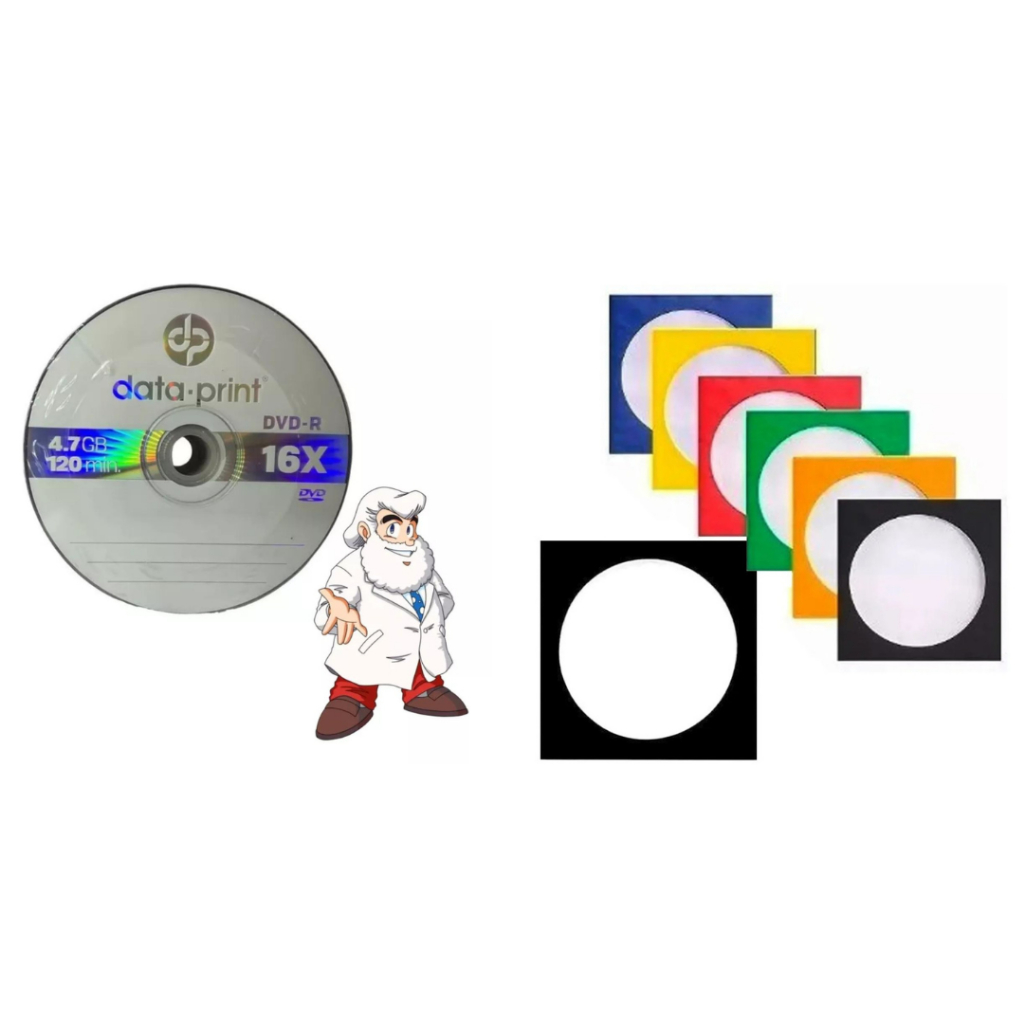 20 unidades de Mídia Virgem DVD-R 4.7gb 120min 16x - DataPrint