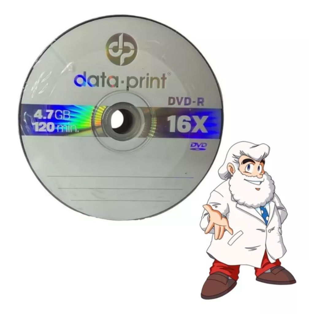 20 unidades de Mídia Virgem DVD-R 4.7gb 120min 16x - DataPrint