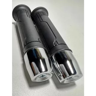 Manopla Cargo + Peso Pesadão Guidão Pcx Cromado + Parafuso não acompanha buchas em Oferta na Shopee