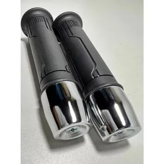 Manopla Cargo + Peso Pesadão Guidão Pcx Cromado + Parafuso não acompanha buchas em Oferta na Shopee