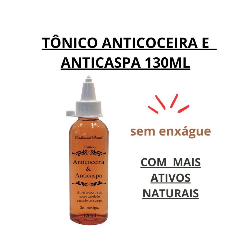Tônico Anticoceira - Anticaspa e Seborreia 120ml Sem Enxágue